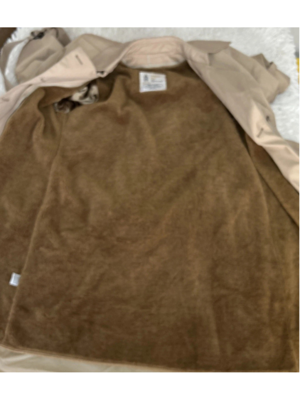 London Fog Womens 6 Petite Beige Vintage DBL Breasted Trench Coat - Picture 8 of 16